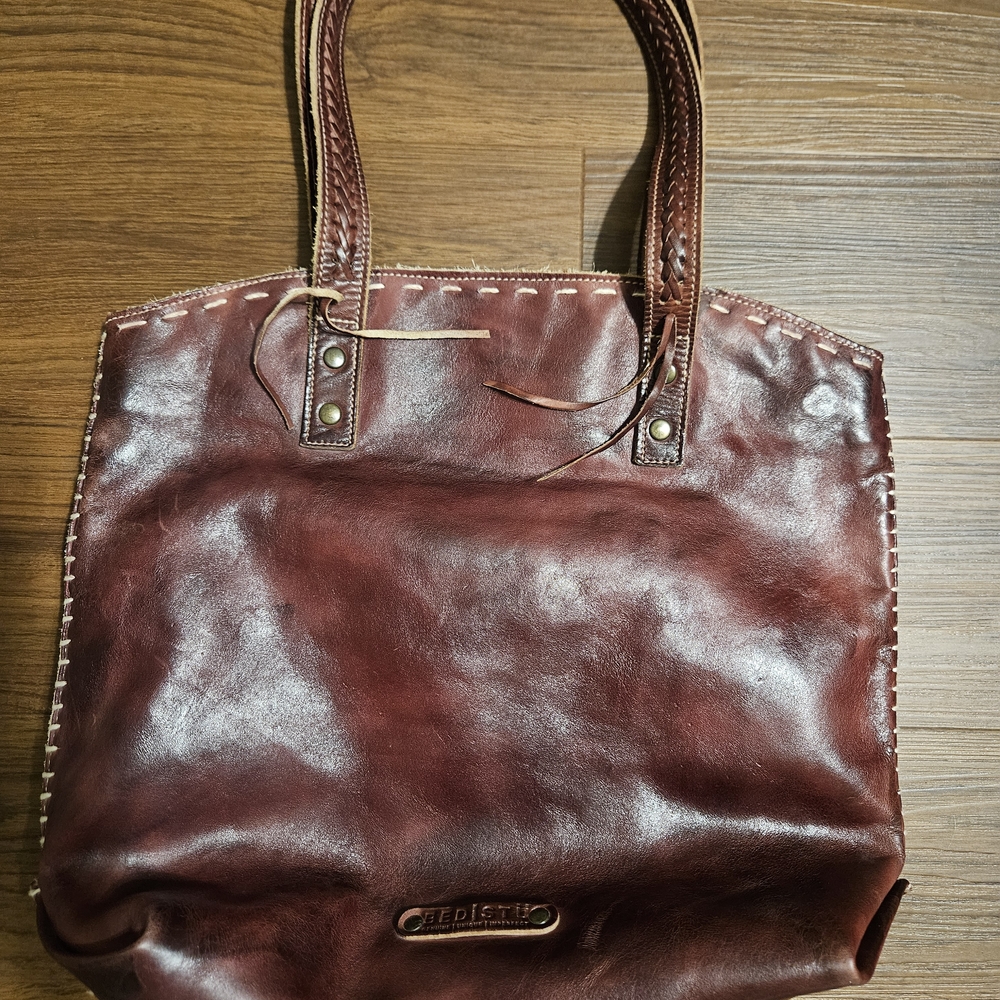 Bed Stu Brown Leather Tote Bag